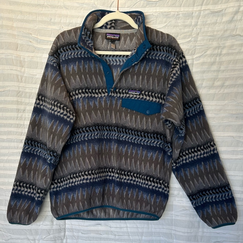 Patagonia Synchilla Snap-T Forge Fleece Pullover Laughing Waters Aztec